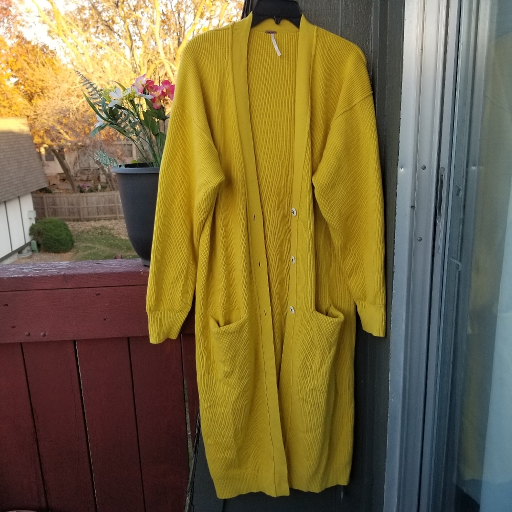 Free People Longline Cardigan